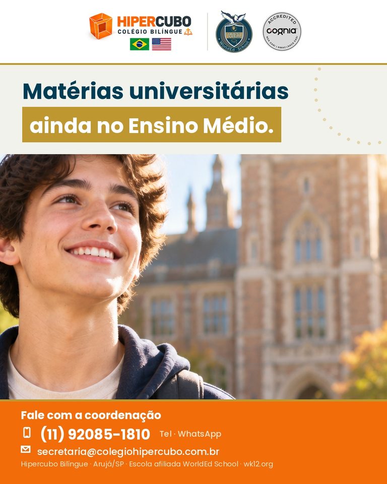 Créditos universitários ainda no Ensino Médio