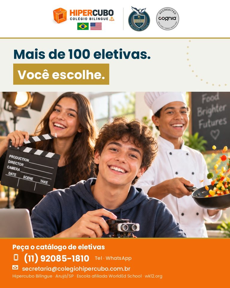 Mais de 100 eletivas. Você escolhe.