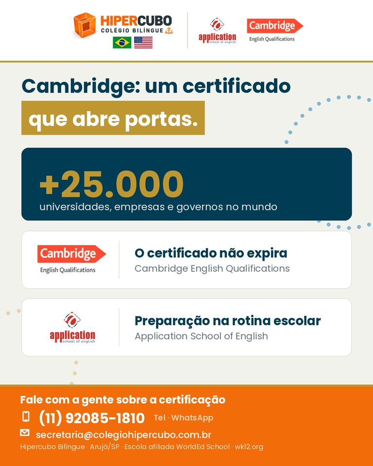O Diferencial da Certificação Cambridge
