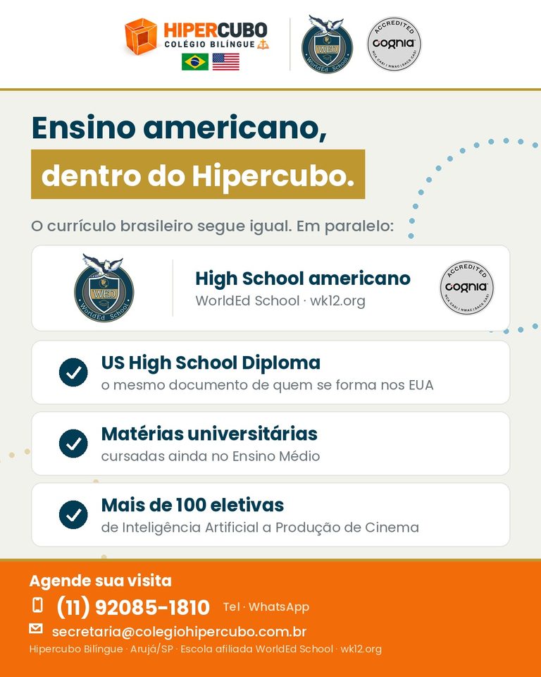 Ensino americano dentro do Hipercubo: o resumo dos diferenciais WorldEd e Cognia